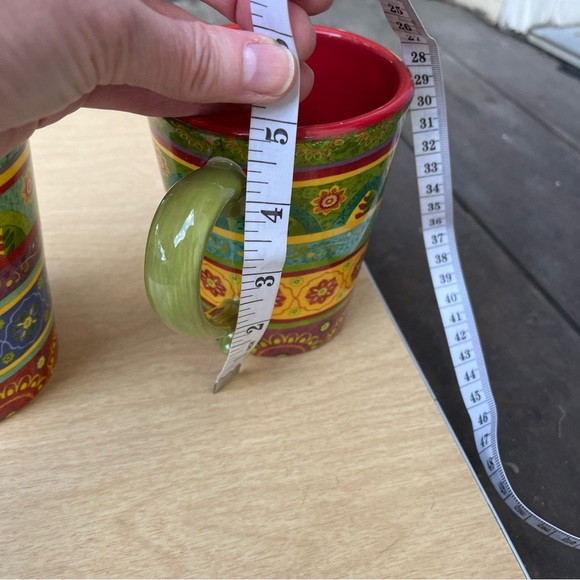 Certified International 2 Tunisian Sunset Multicolored Mugs By Sue Zipkin - Picture 11 of 12